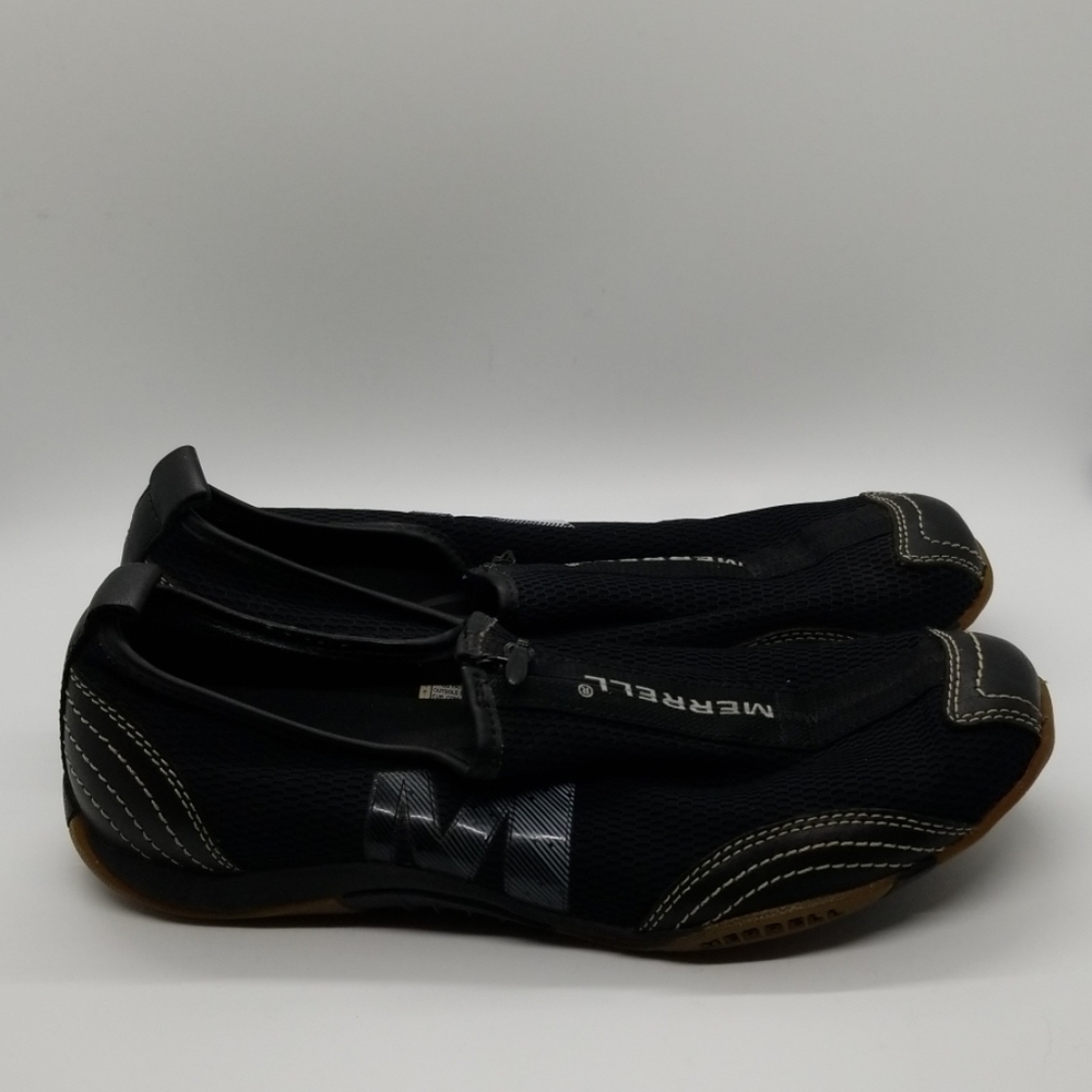 Merrell Barrado Black Leather Slip On Size 8.5